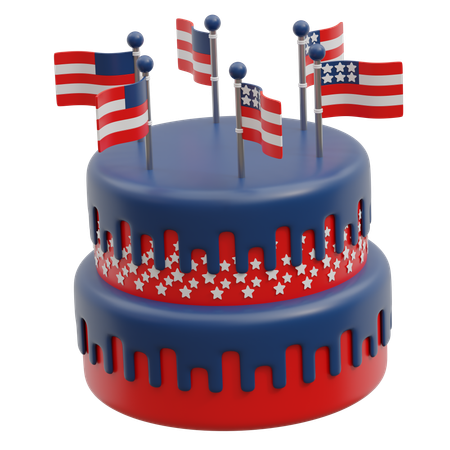 Amerikanischer Kuchen  3D Icon