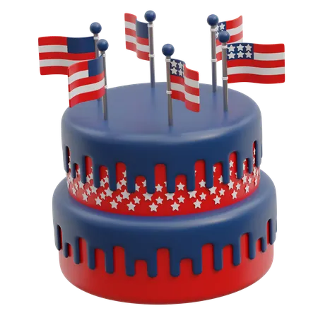 Amerikanischer Kuchen  3D Icon