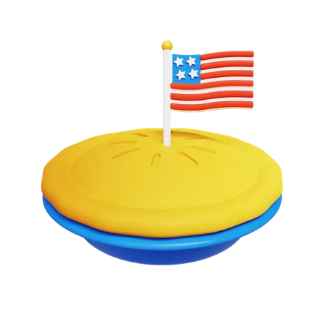 Amerikanischer Kuchen  3D Icon