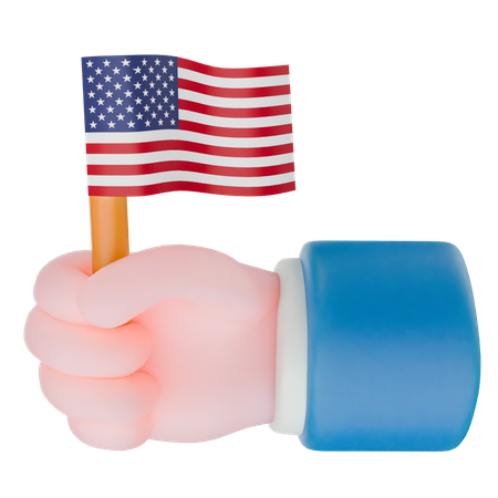 Amerikanischer Unabhängigkeitstag  3D Icon