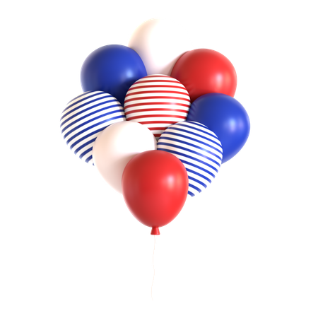 Ballons d'amérique  3D Icon