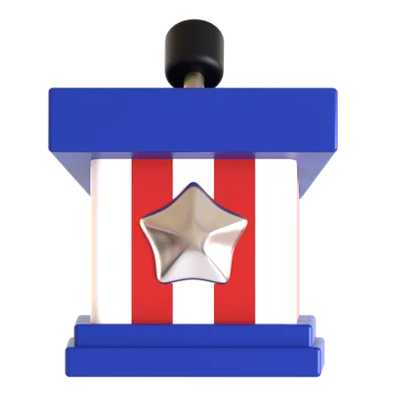 Podium américain  3D Icon