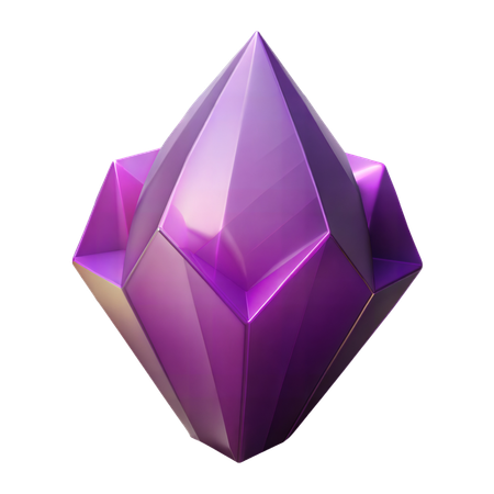Amethyst Gemstone  3D Icon