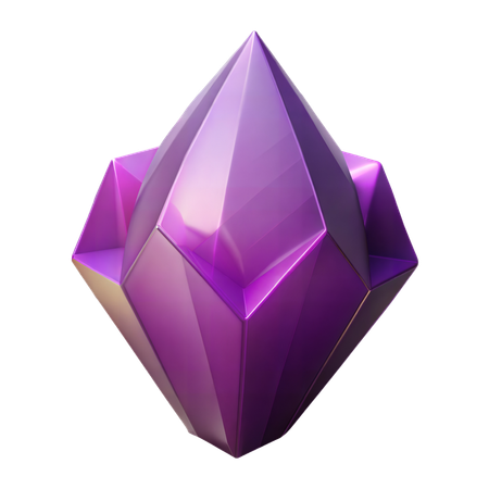 Amethyst Gemstone  3D Icon