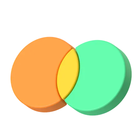 Diagrama de Venn  3D Icon