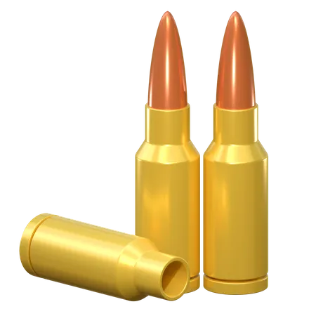 Rifle Ammunition Bullet 3 D Icon Military Equipment Illustration 3D Icon