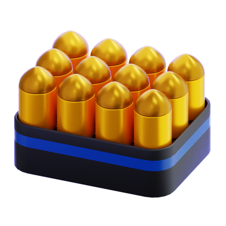 Ammunition Cartridges  3D Icon