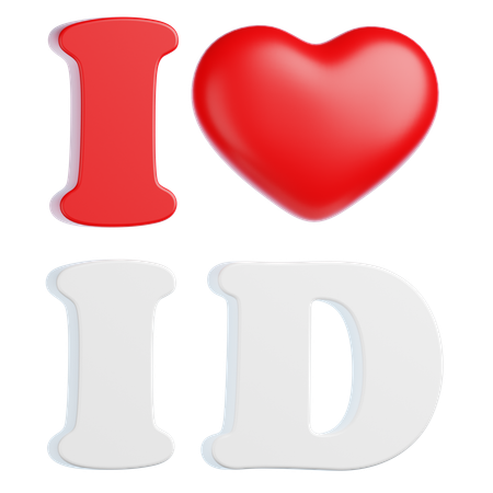 Yo amo Indonesia  3D Icon