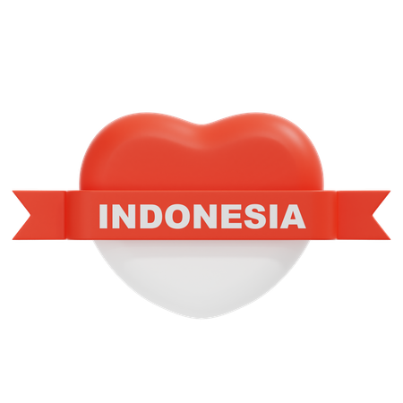Amo Indonésia  3D Icon
