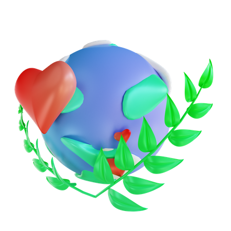 Amo las plantas  3D Icon