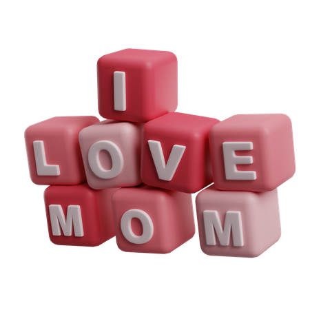 Amo a la mamá  3D Icon