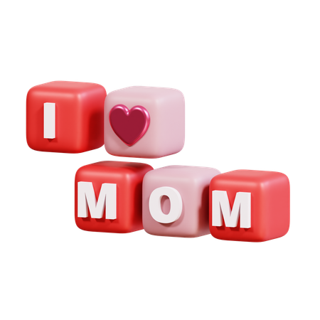 Amo a la mamá  3D Icon