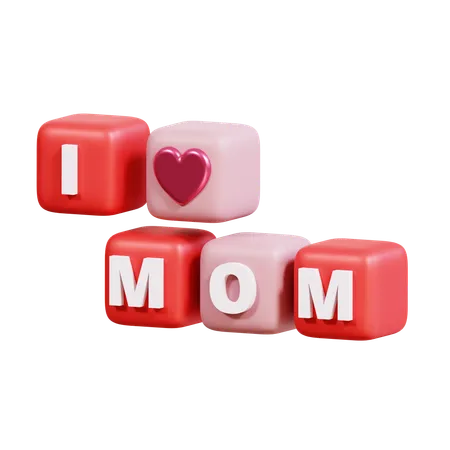 Amo a la mamá  3D Icon