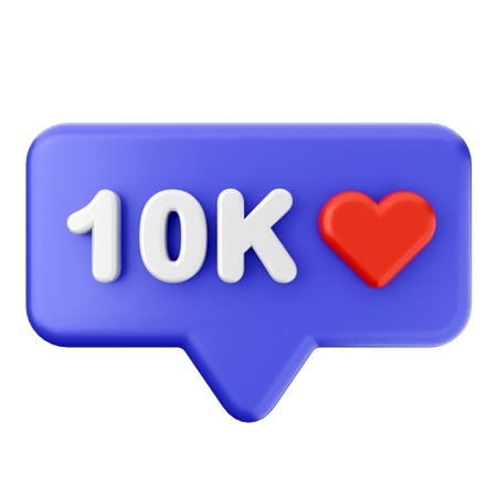 Amor 10 K  3D Icon