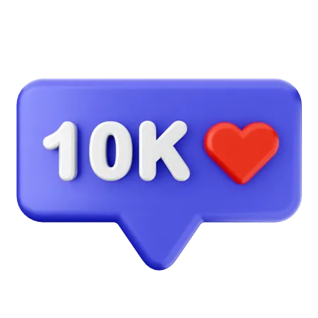 Amor 10 K  3D Icon