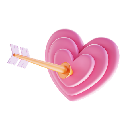 Alvo de amor  3D Icon