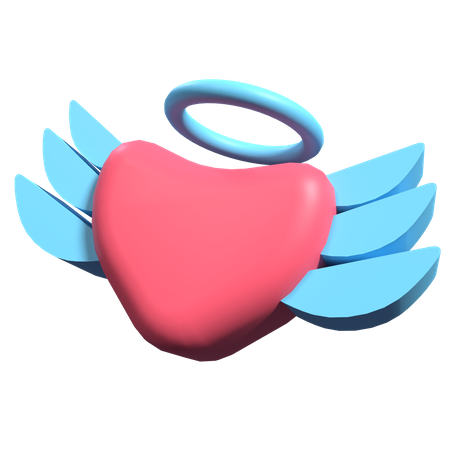 Ángel de amor  3D Illustration