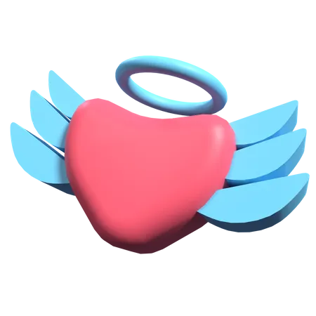 Ángel de amor  3D Illustration