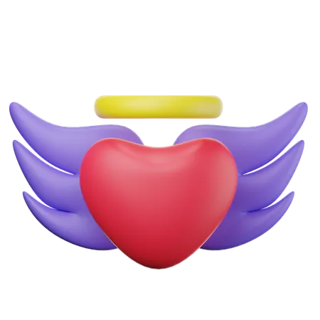 Ángel de amor  3D Icon