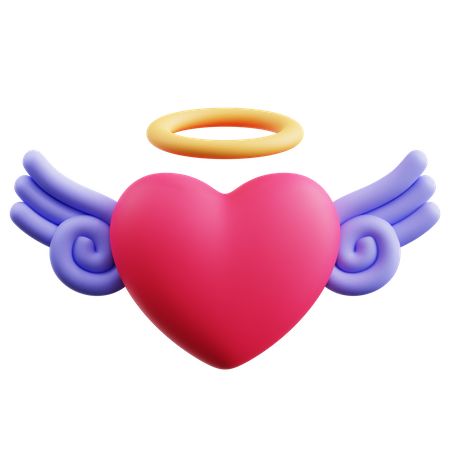 Ángel de amor  3D Icon