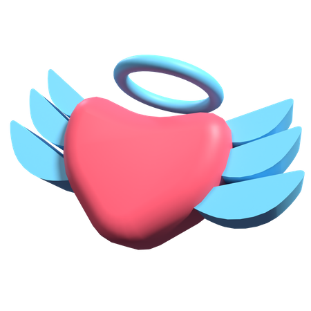 Anjo do amor  3D Illustration