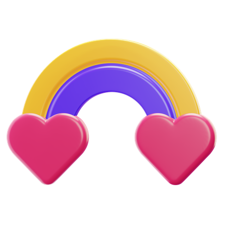 Amor arcoiris  3D Icon