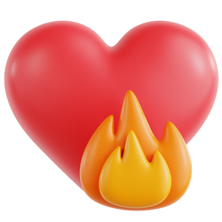 Amor ardiendo  3D Icon