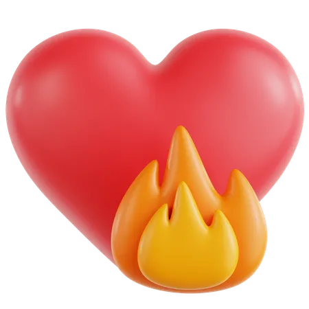 Amor ardiendo  3D Icon