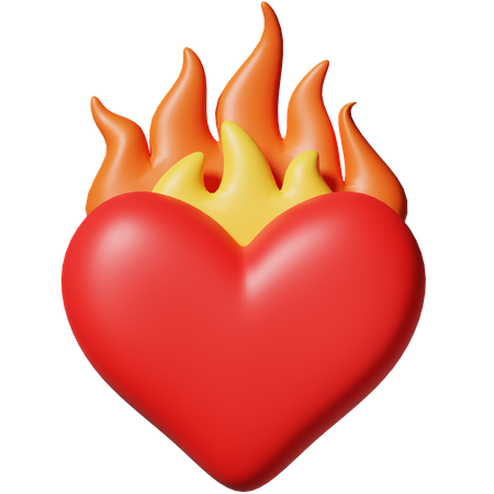 Amor ardiendo  3D Icon