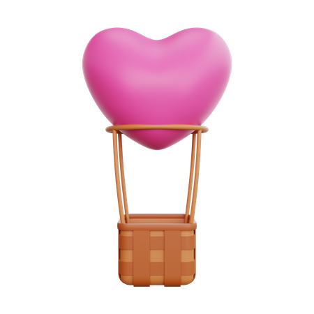 Amo balão de ar quente  3D Icon