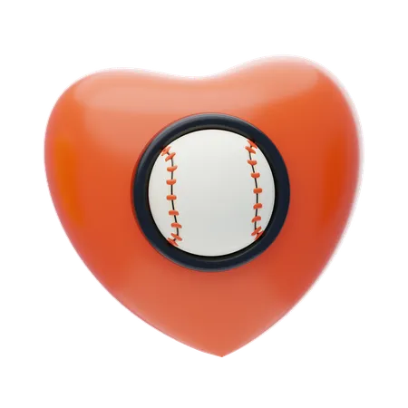 Amor de beisebol  3D Icon