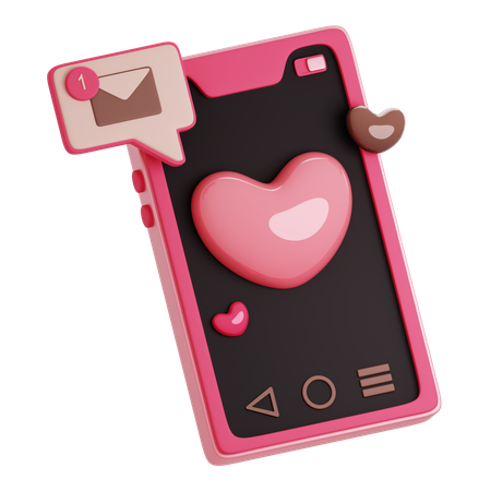 Amor bate-papo  3D Icon