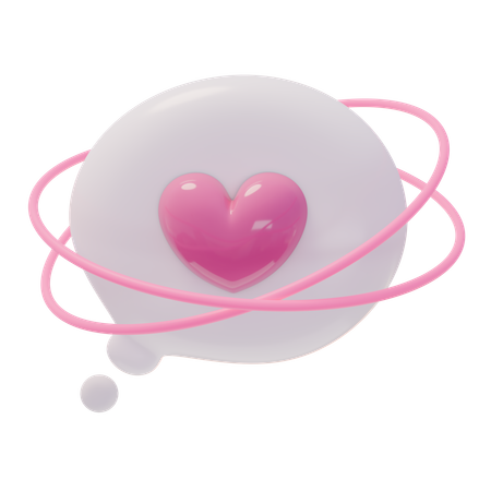 Amor bate-papo  3D Icon