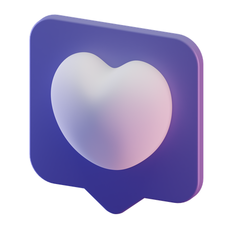 Amor bate-papo  3D Icon