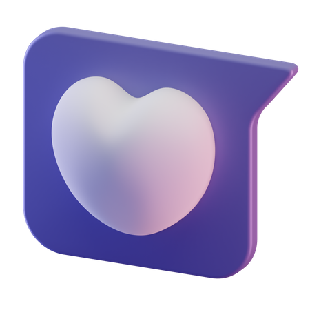 Amor bate-papo  3D Icon