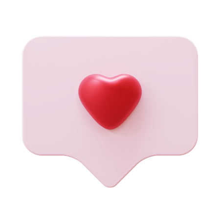 Amor bate-papo  3D Icon