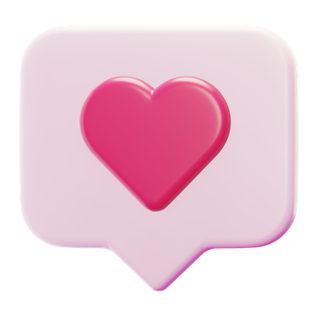 Amor bate-papo  3D Icon