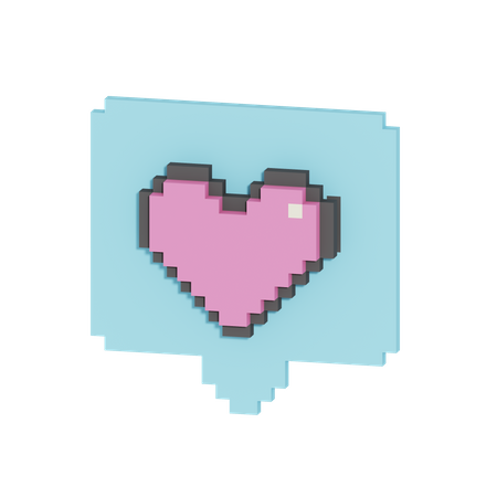 Amor bate-papo  3D Icon