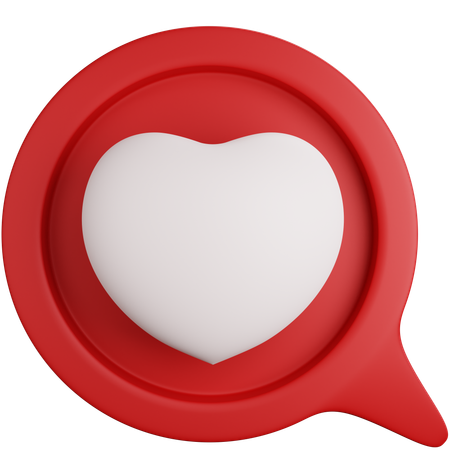Amor bate-papo  3D Icon