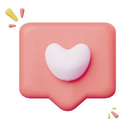 Amor bate-papo  3D Icon