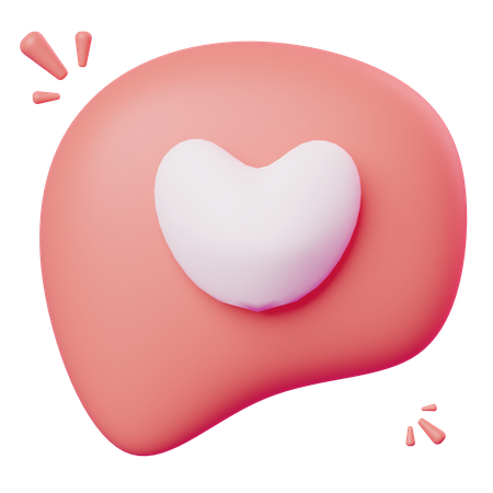 Amor bate-papo  3D Icon
