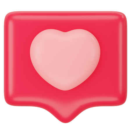Amor bate-papo  3D Icon