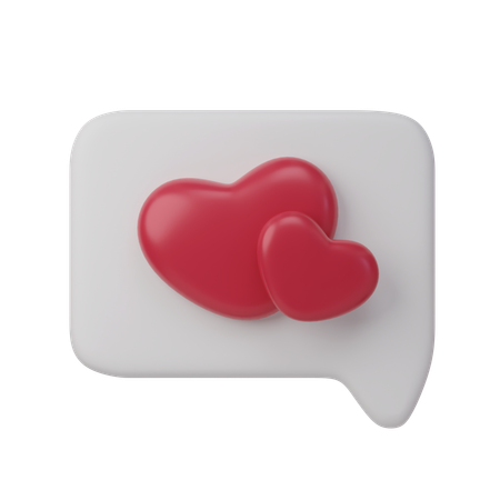 Amor bate-papo  3D Icon