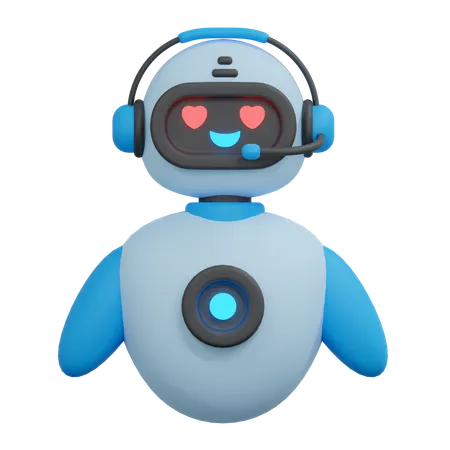 Robot de amor  3D Icon