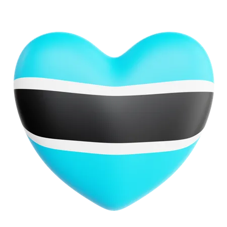 Amo a Botswana  3D Icon