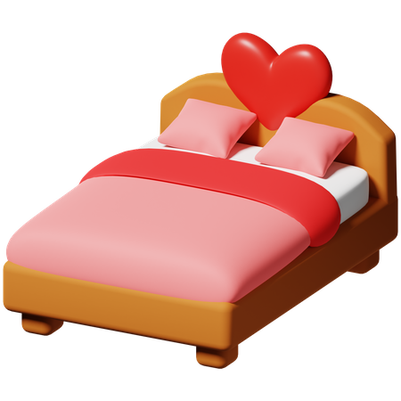 Amor en la cama  3D Icon