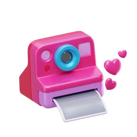 Cámara de amor  3D Icon