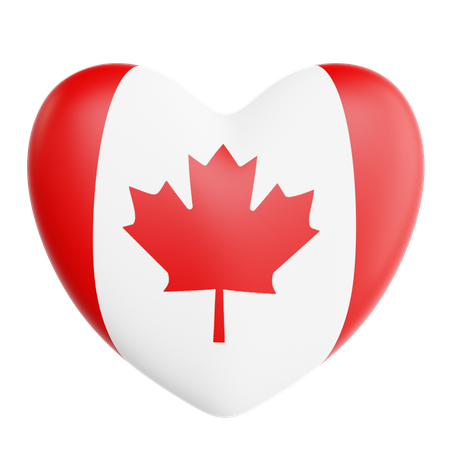 Amor canadá  3D Icon