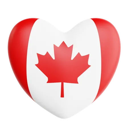 Amor canadá  3D Icon