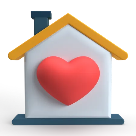 Amor em casa  3D Icon